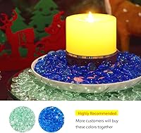 Vista 7 de HappyFiller 630 PCS Canicas Planas de Acrílico Gemas de Cristal Falsas para Rellenos de Jarrones de Vidrio, Manualidades, Confeti de Fiesta, Centros