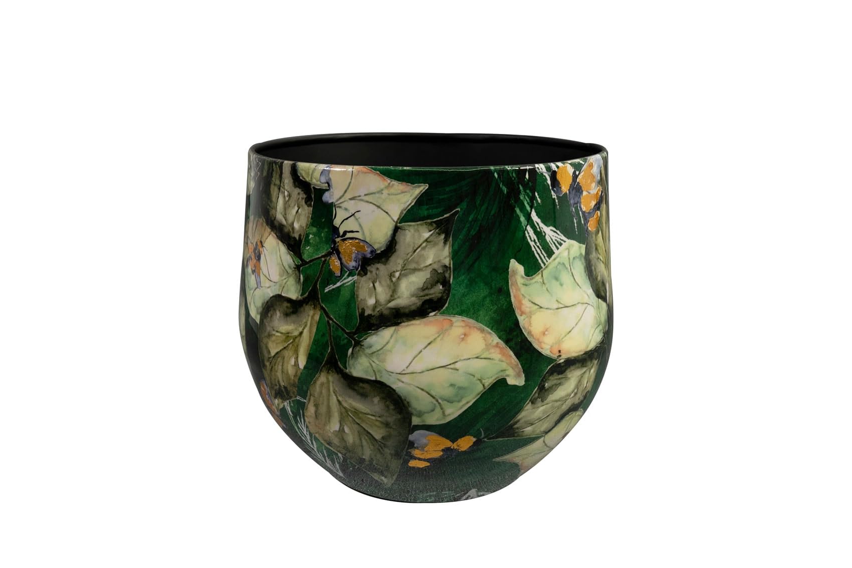 Pot Bee Green - 28x25 - Métal et époxy - Ouverture Ø28 - Design Haut de Gamme - pour l'intérieur - Fait Main - Conçu par Lammie