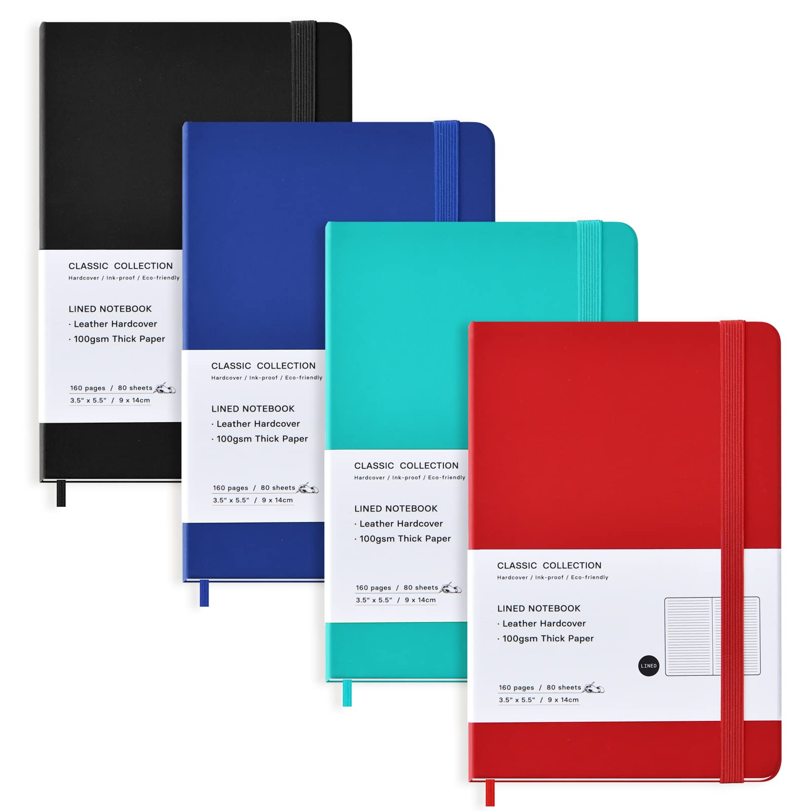 Cahier de poche 8,9x14 cm à emporter partout pour l'école et le bureau