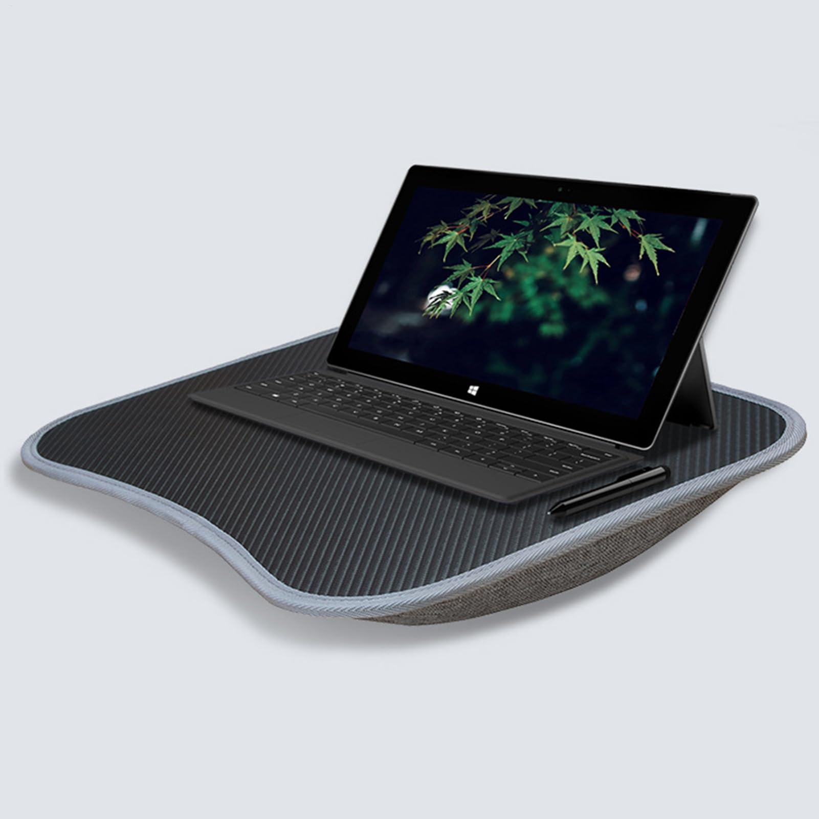 Scrivania Per Laptop Con Cuscino Imbottito - Tavolino Portatile Per Computer, Vassoio Da Letto Per Notebook | Lapdesk Ergonomico Per Lavorare Da Letto O Divano, Supporto Con Tappetino Integrato,