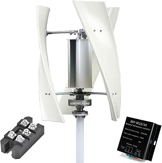 10000W 12V-48V Wind Turbine Generator, 3-Phase AC Permanent Magnet Alternator, Automatic Windward Yawing + Brake System, Ideal for Farms, Workshops