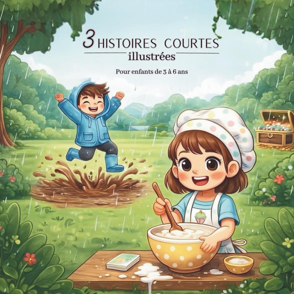 3 Histoires Courtes Illustrées pour Enfants de 3 à 6 ans: Des récits mignons et amusants – Livre illustré pour garçons et filles