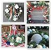 24 Pcs Garland Ties Artificial Pine Needles Christmas Tree Branches Wired Faux Greenery Stems 12inx1.6in in Green for Christmas Decoration Craft Gift Wrapping #5