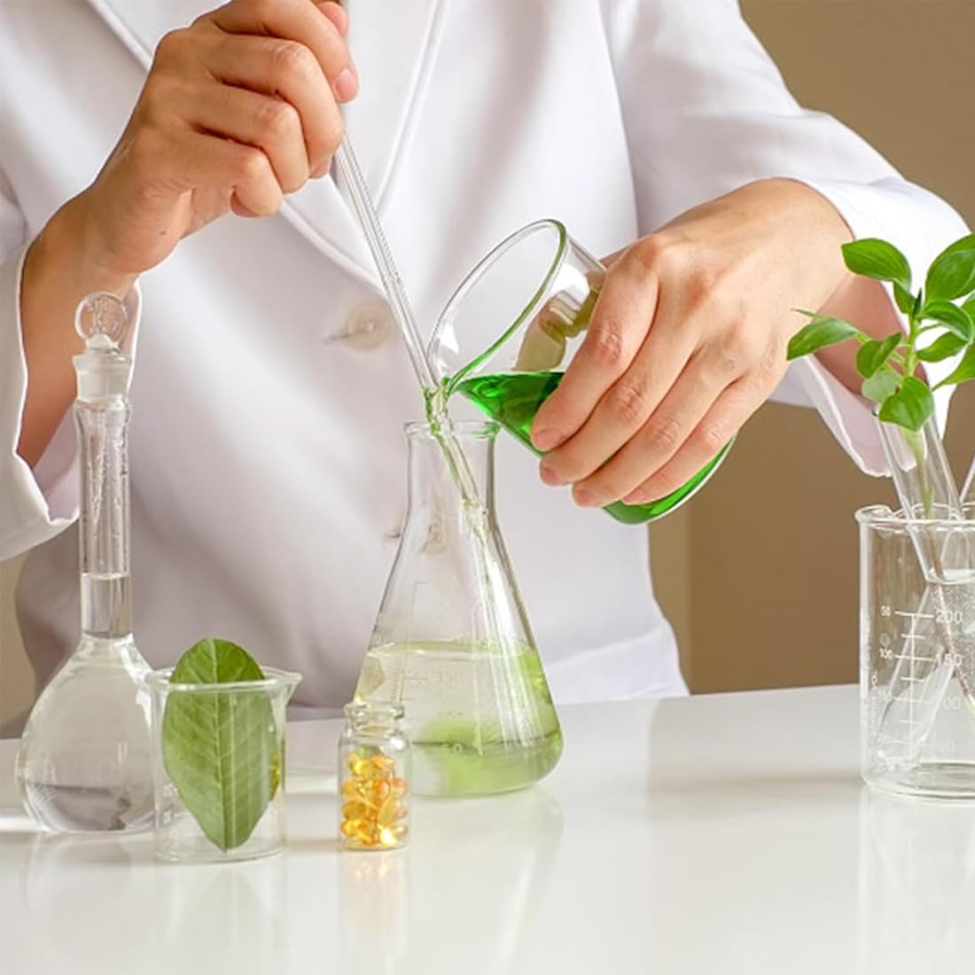 10 Bacchette Vetro Per Mescolare - 20 Cm, Resistente Al Calore, Per Laboratorio E Cucina