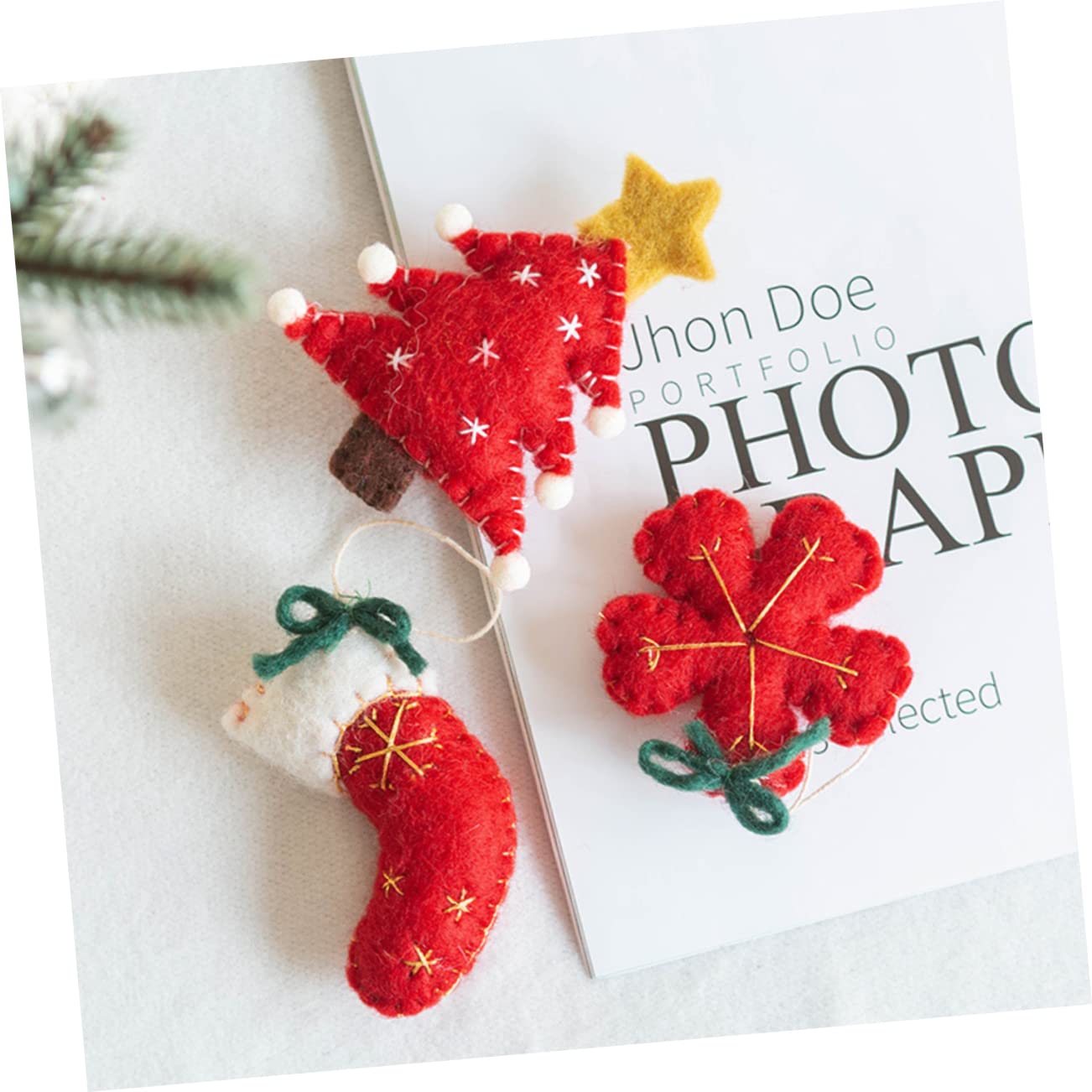 TOPBATHY 18 Piezas Adornos de Navidad Adornos Colgantes Decoraciones navideñas Festivas Colgantes navideños Christmas Tree favores de la Fiesta de Navidad decoración del árbol de Navidad