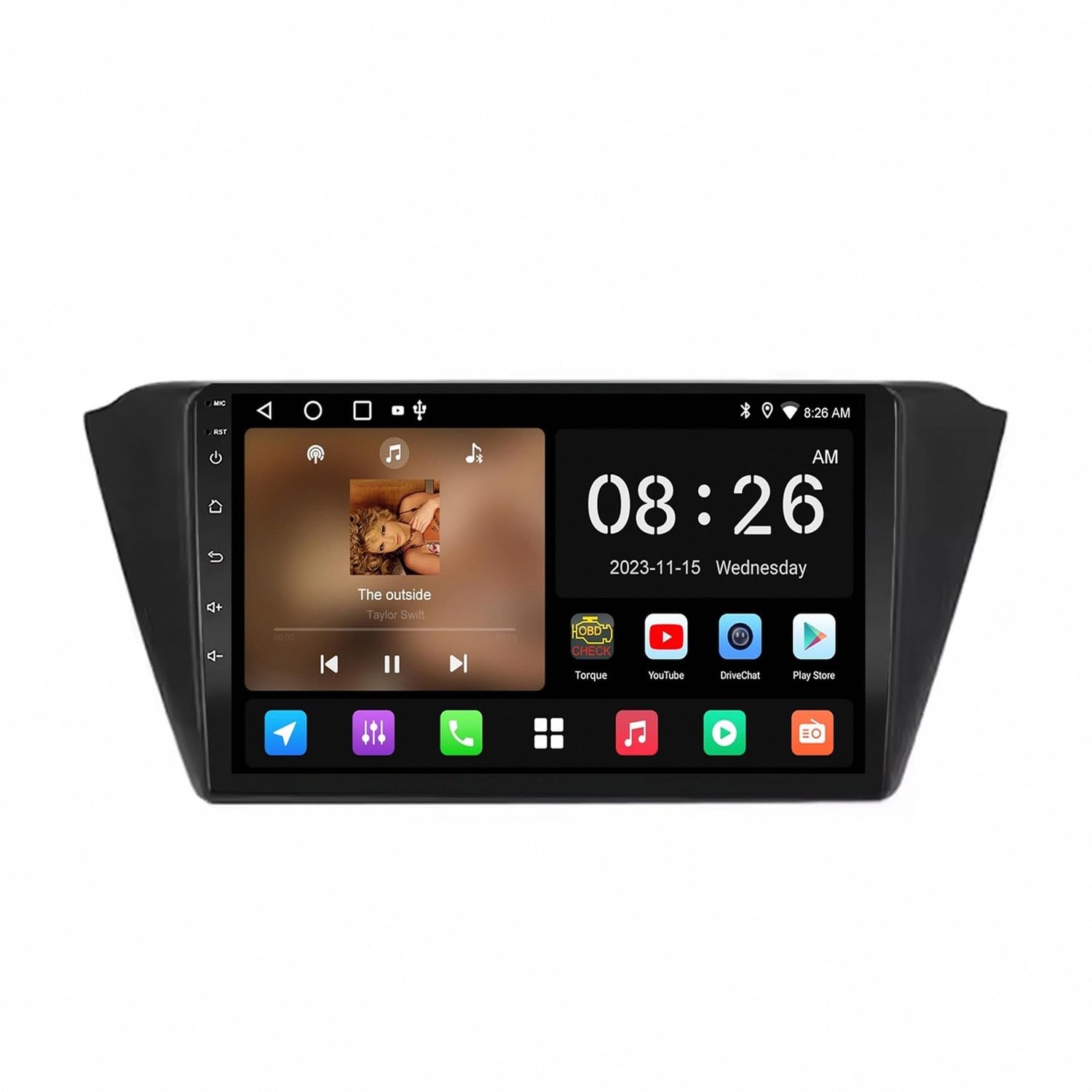 Car Stereo Carplay Radio de Coche para Skoda Fabia 2015-2019 Soporta Bluetooth, Control Volante, USB, WiFi, 4G, Mirror-Link, GPS Navegador/Radio FM, 4 Nuclear 2G+32G