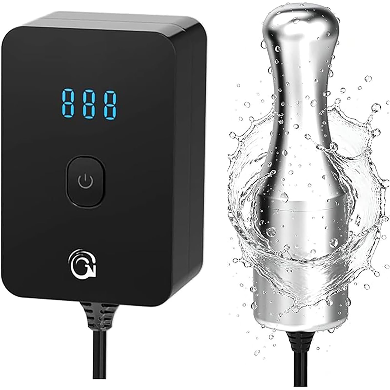 YZHYYDS Portable Household Ultrasonic Cleaner, Immersible Ultrasonic Cleaner, Fruit and Vegetable Cleaner Device with 5min Timer, Frequency 38KHZ & Cleaning Time 300S, for Tableware Glasses
