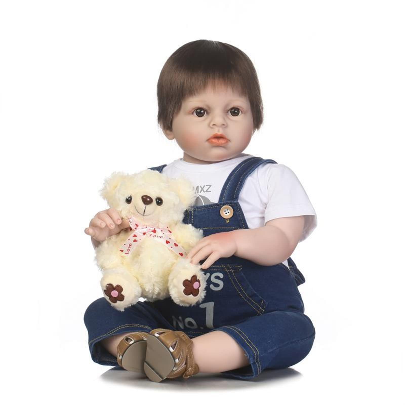 HWZZ Realistic Rebirth Doll Realistic Realistic Soft Plastic Rebirth Full Tape Baby Toy for Companion Gifts (70Cm/27In),70cm