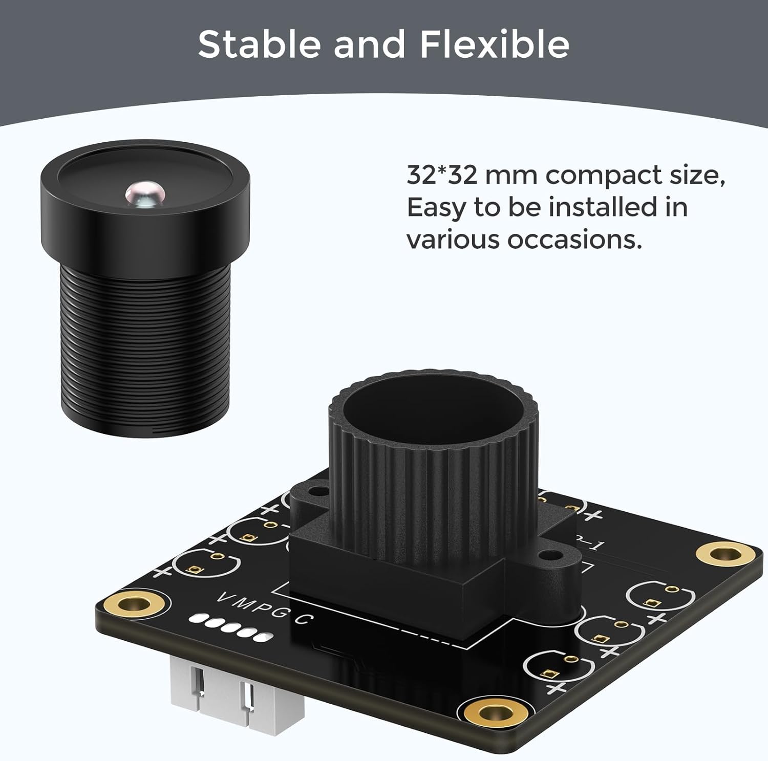 innomaker 1080P USB2.0 UVC Camera module with dimensions