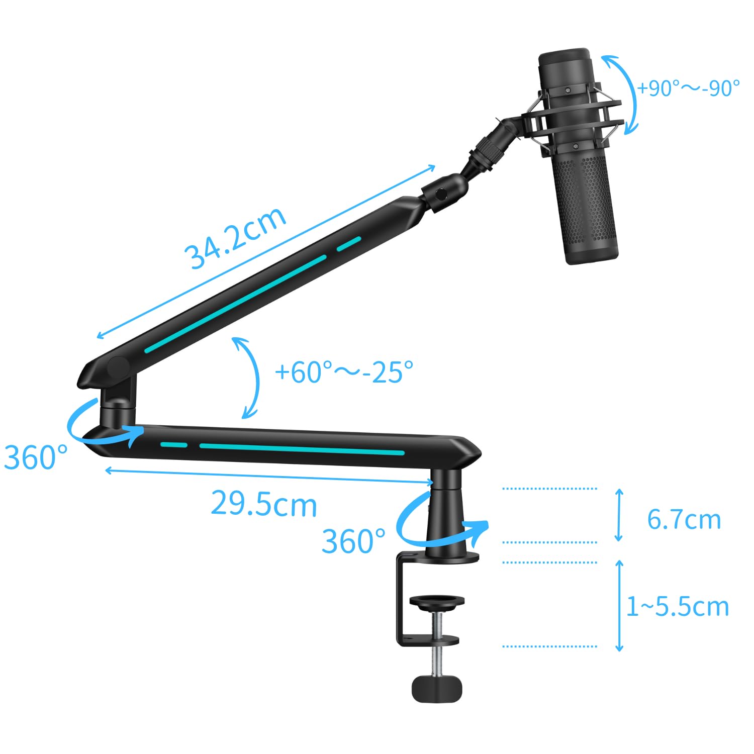 Amazon.co.jp: Alterzone ALZ-M5 Black Microphone Arm Microphone