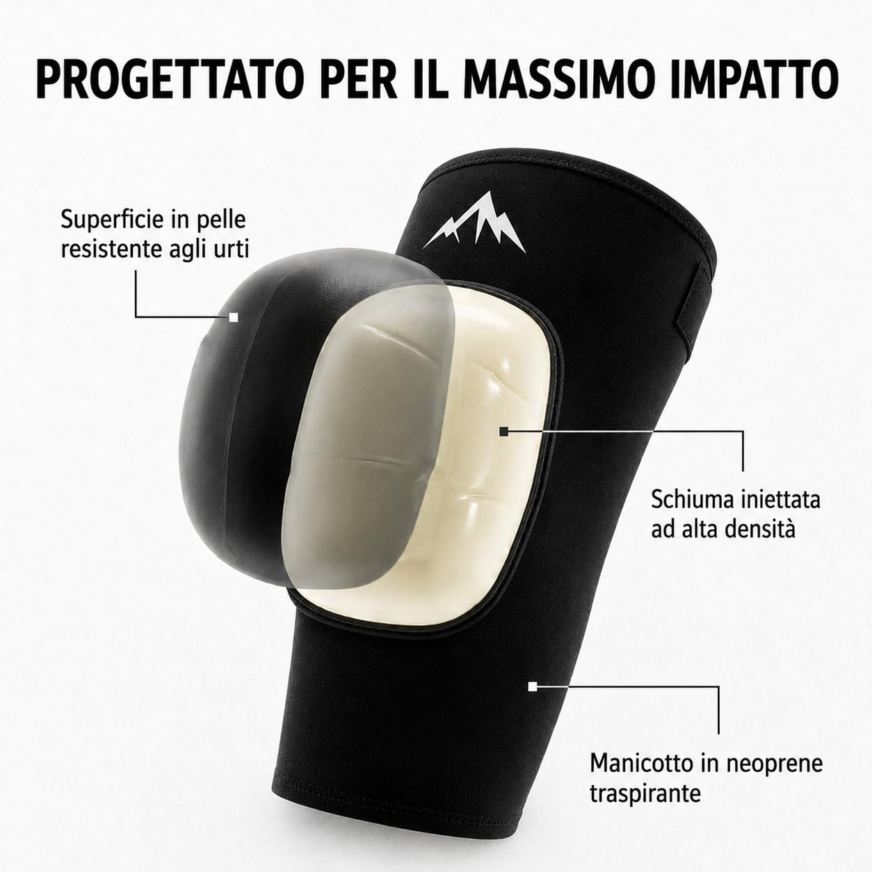 Ginocchiere ultra imbottite MMA Muay Thai boxe tailandese sport da combattimento boxe arti marziali pallavolo pallavolo imbottitura protezione ginocchio spessa