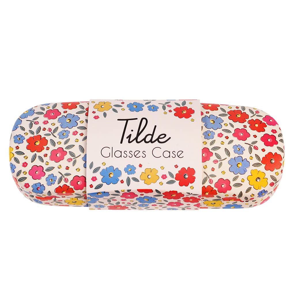 Rex London Unisex Tilde Hardshell Glasses Case With Cleaning Cloth – Durable Hard Shell Spectacle Cases, Eyeglass Box For Sunglasses & Eyewear Storage, Mens & Womens Sunglass Holder