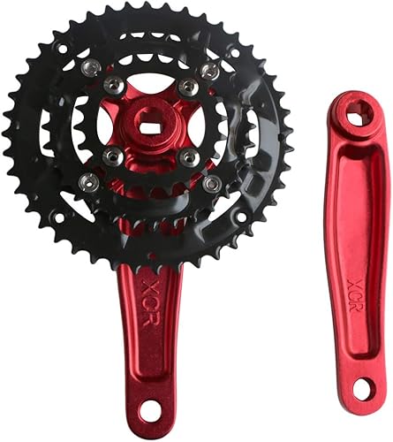 Miniatura 3 de GANOPPER 9S 9speed 22 32 44T 6693in longitud de manivela MTB bicicleta de montaña 104BCD 64BCD fácil de modificar juego de manivela individual