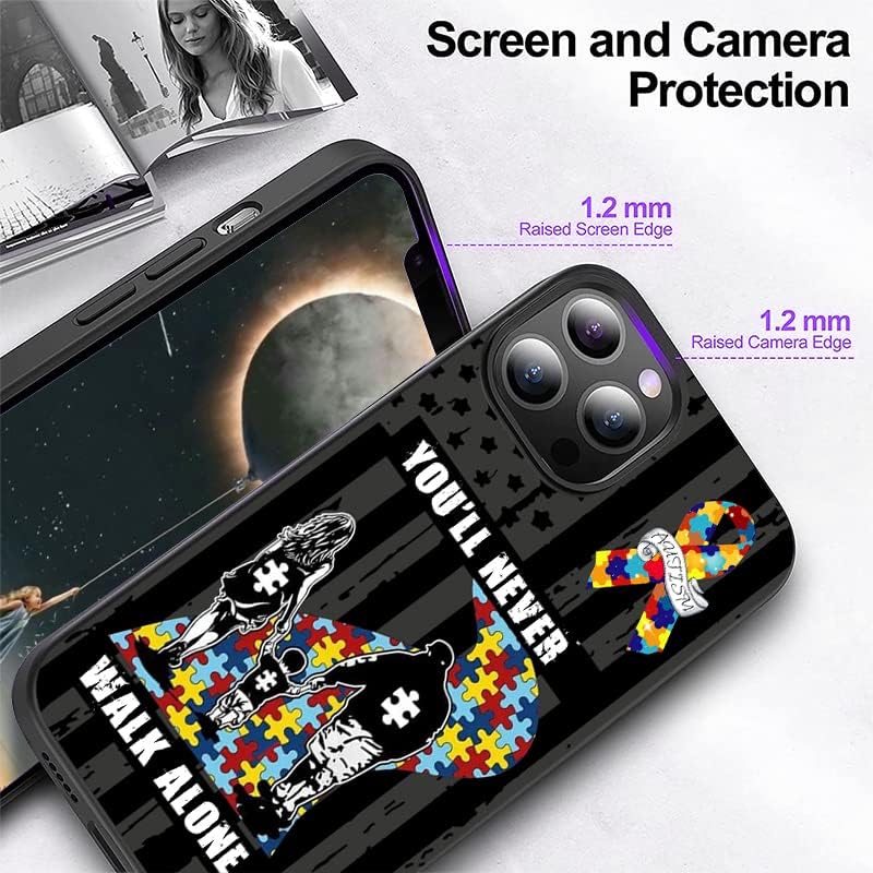 Miniatura 2 de Funda para iPhone 16, 15, 14, 13, 12, 11 Pro Max, Galaxy S25, S24, S23, S22, S21, S20, FE Plus, A16, A15, A14, A54, A13, Note 20, Negro