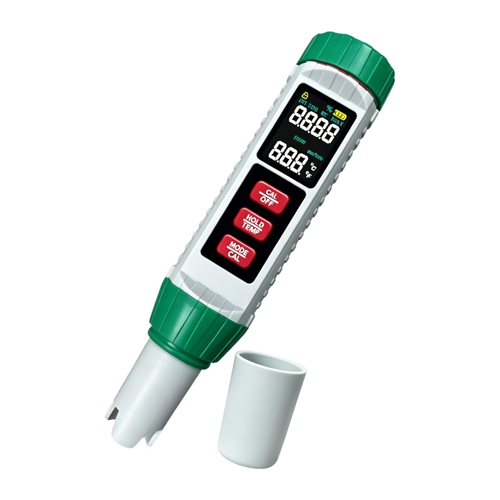 Apglsxy A Portable Water Pen 5 In 1 Cidity Conductivity Salinity Temperature Meter With Lcd Nd Hold Button Layout For Drinking Water Nd Quarium Care Digital Meter Cidity Conductivity Salinity Pool