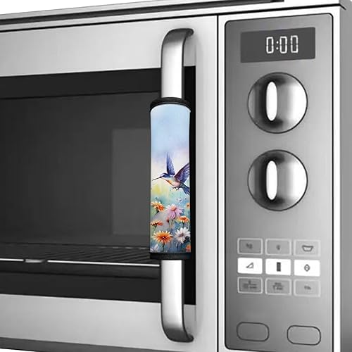 Vista 69 de Juego de 6 fundas antideslizantes para manijas de puerta de refrigerador, horno, lavavajillas, mantiene el aparato de cocina limpio de manchas