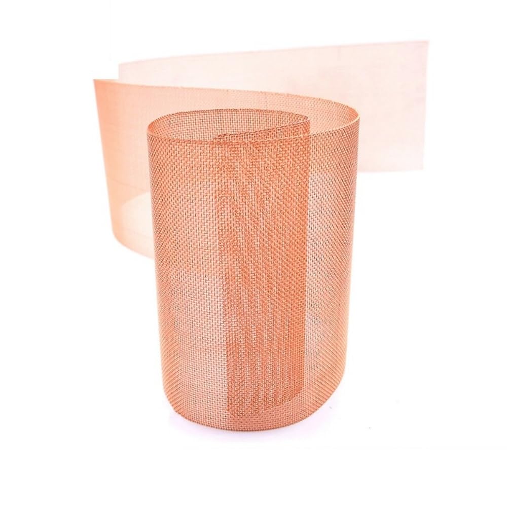 Width 1meter x Length 2meter Copper mesh, Copper Wire mesh, 20-300 mesh Experimental Filter mesh, Anti-Static grounding Machine Room, electromagnetic Signal Shielding Copper mesh (1, 12 mesh)