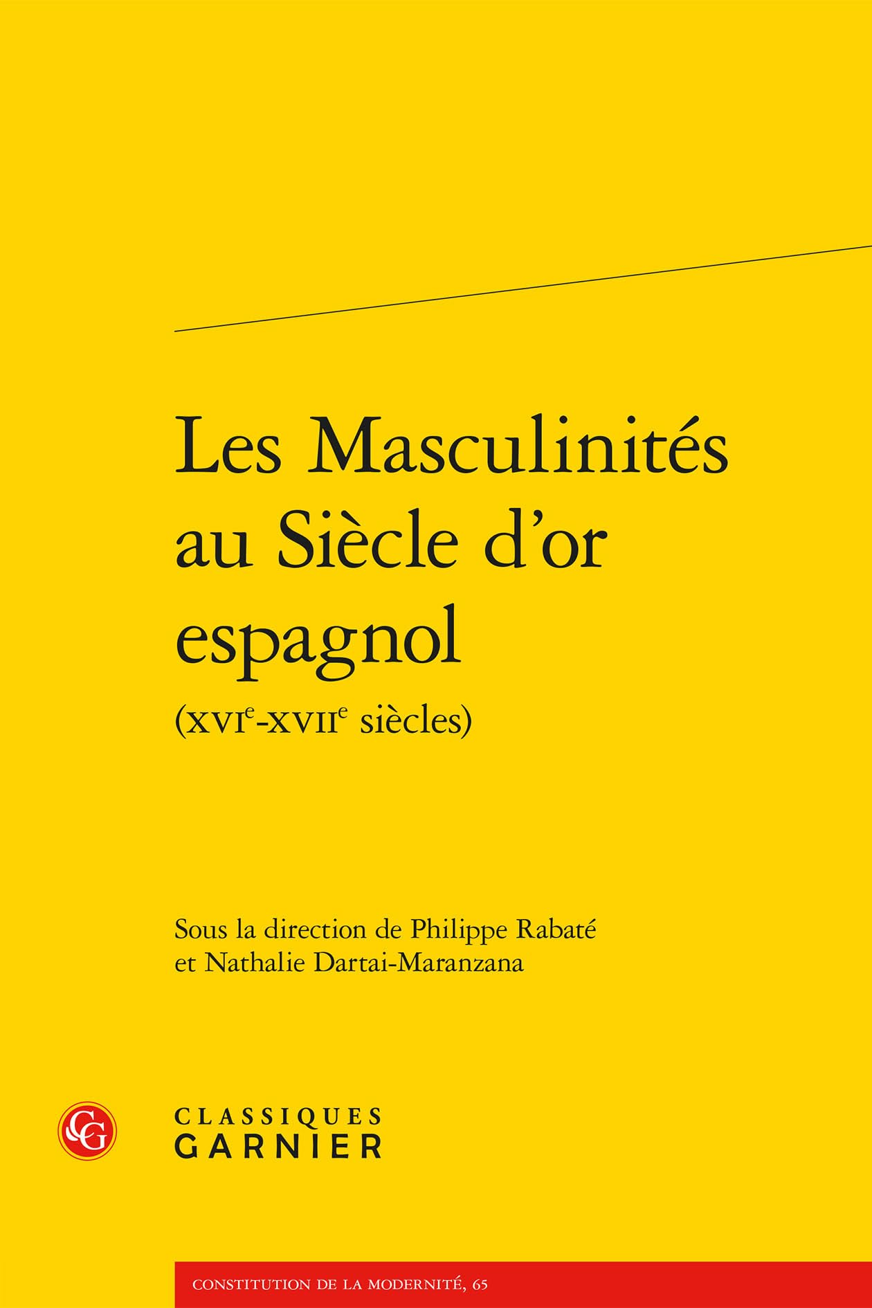 Les Masculinités au Siècle d'or espagnol
