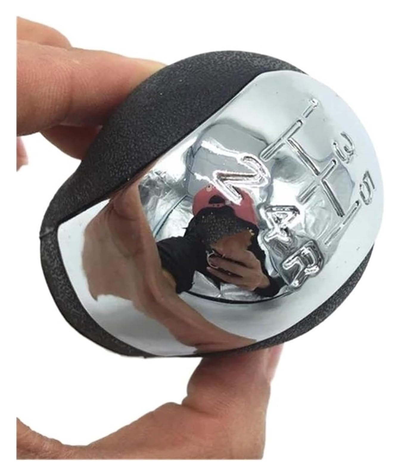 FNCVTM Car Gear Knob for Opel for Vauxhall for Vectra C for B for Corsa for Astra Manual Gear Stick Shift Lever with Leather Boot(Gear Knob 12345R)