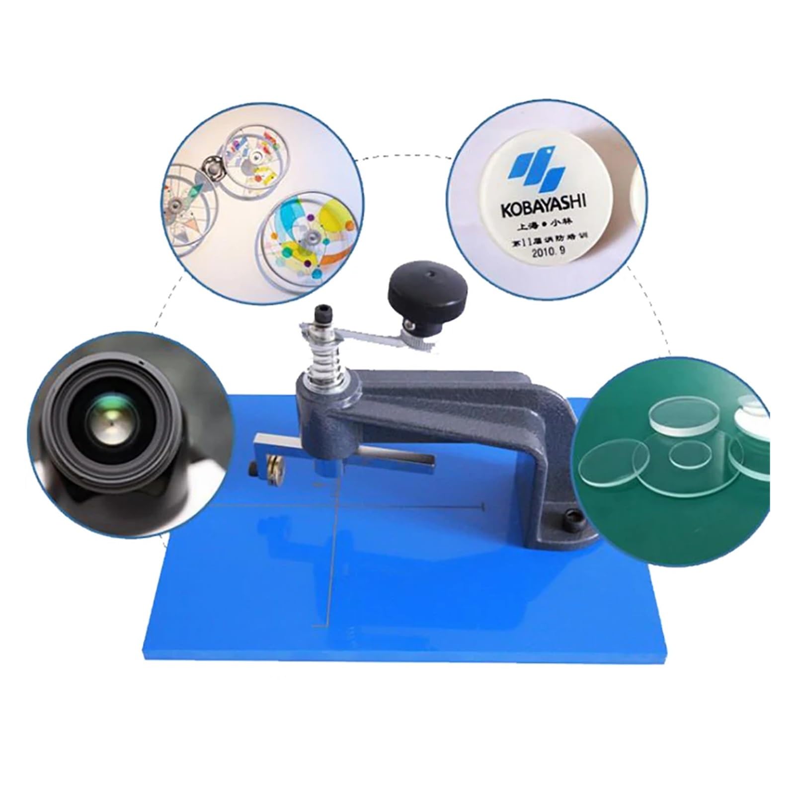 Cortador Manual de agujeros redondos, máquina cortadora de vidrio con lentes de alta precisión, herramienta de corte de vidrio redondo de 10-100MM de diámetro práctico Uso versátil