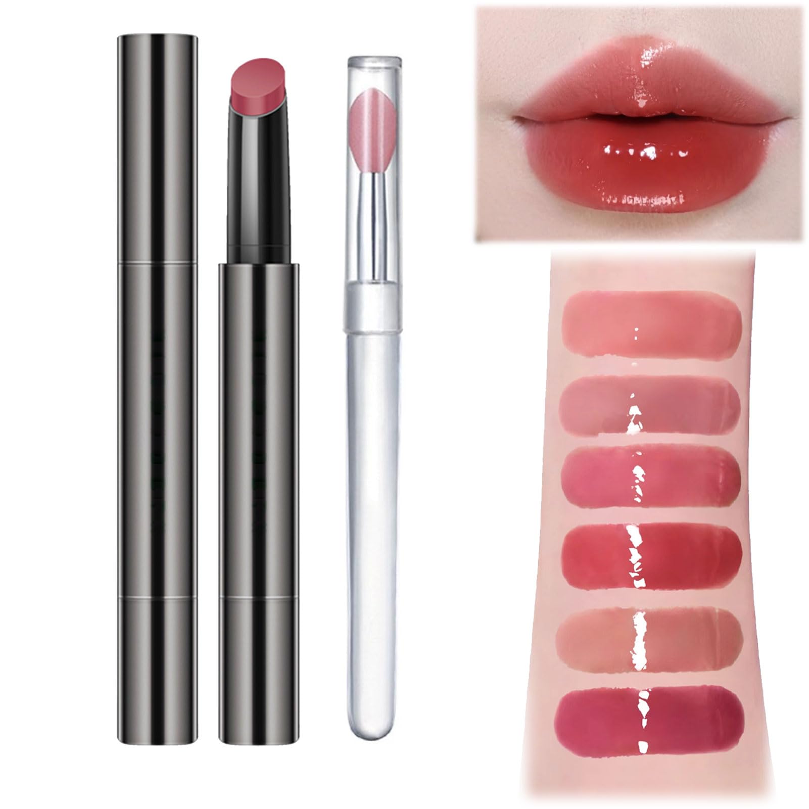 Amazon.com : Jelly Gloss Lipstick, Long Lasting Non-Fading Lip