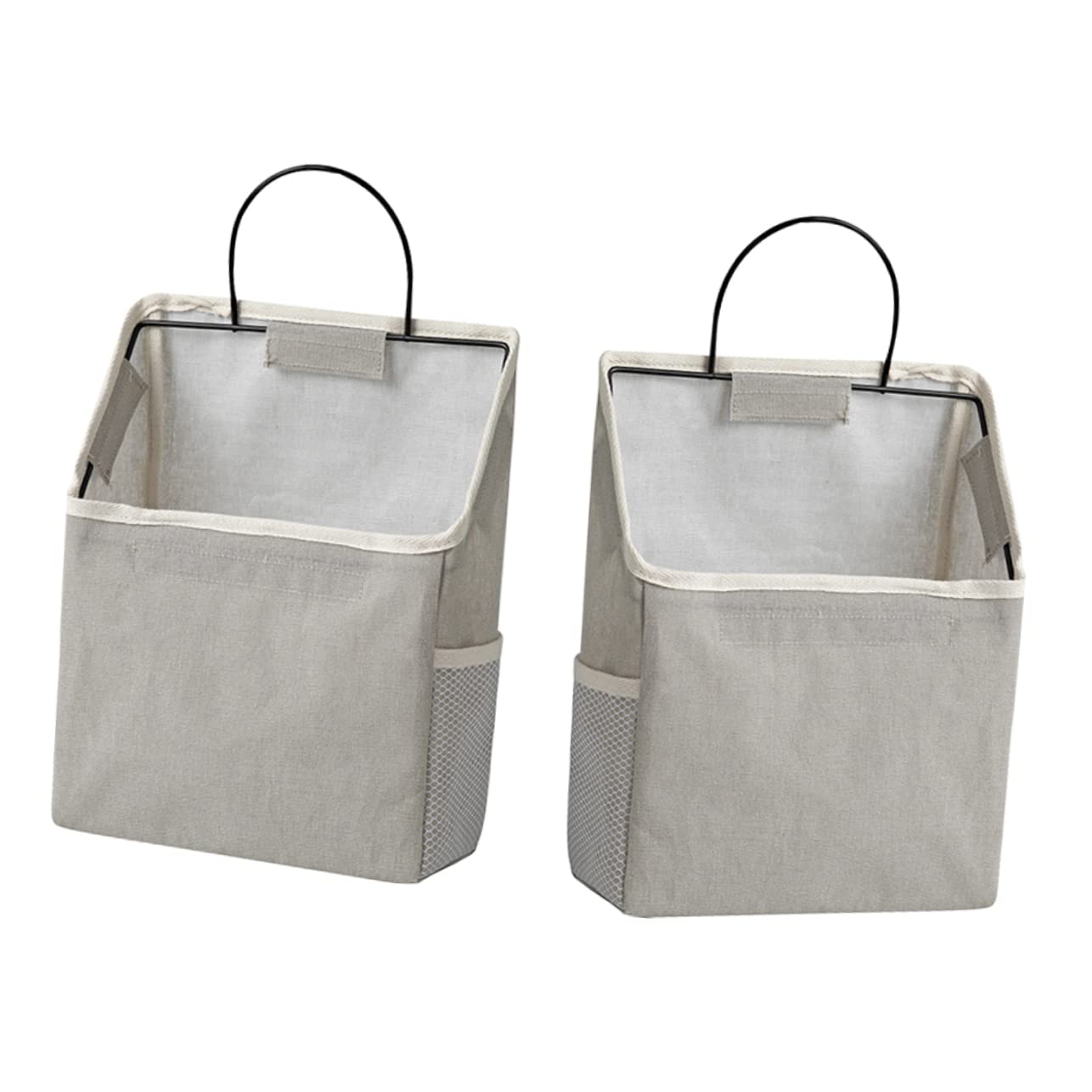 2 Juegos De Bolsas para Colgar En La Pared Organizador De Almacenamiento De Pared Color Gris para El Hogar Y La Oficina