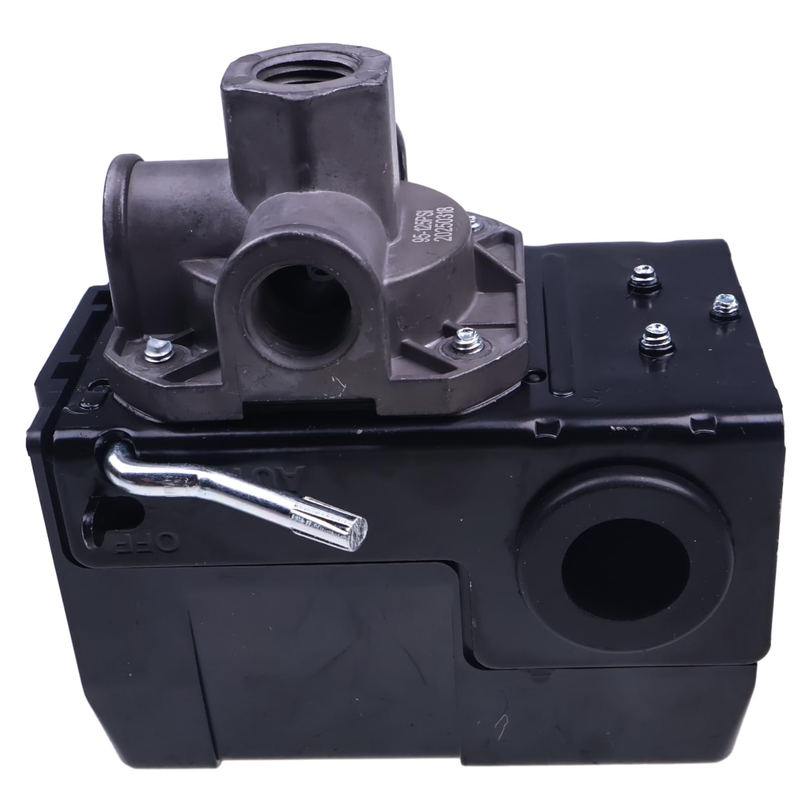 2E21045TB Pressostat 4 ports 95-125 PSI Compatible avec Compresseur d'air Senco 2E21025TB Fouras Hubbell Modèle 69MB7LY2C