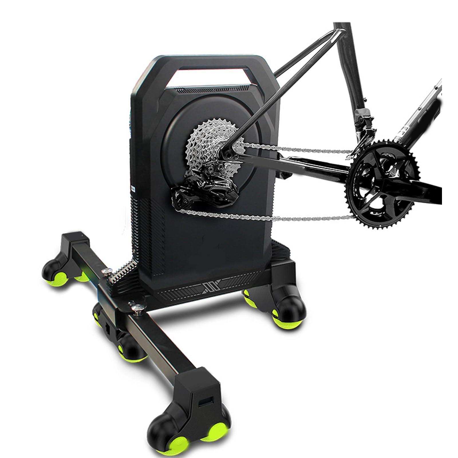 Soporte para entrenamiento de bicicleta de interior Rockers Base Bicycles Rockers para un entrenamiento estable con pies amortiguadores, bicicletas, amortiguadores de ruedas y almohadillas para