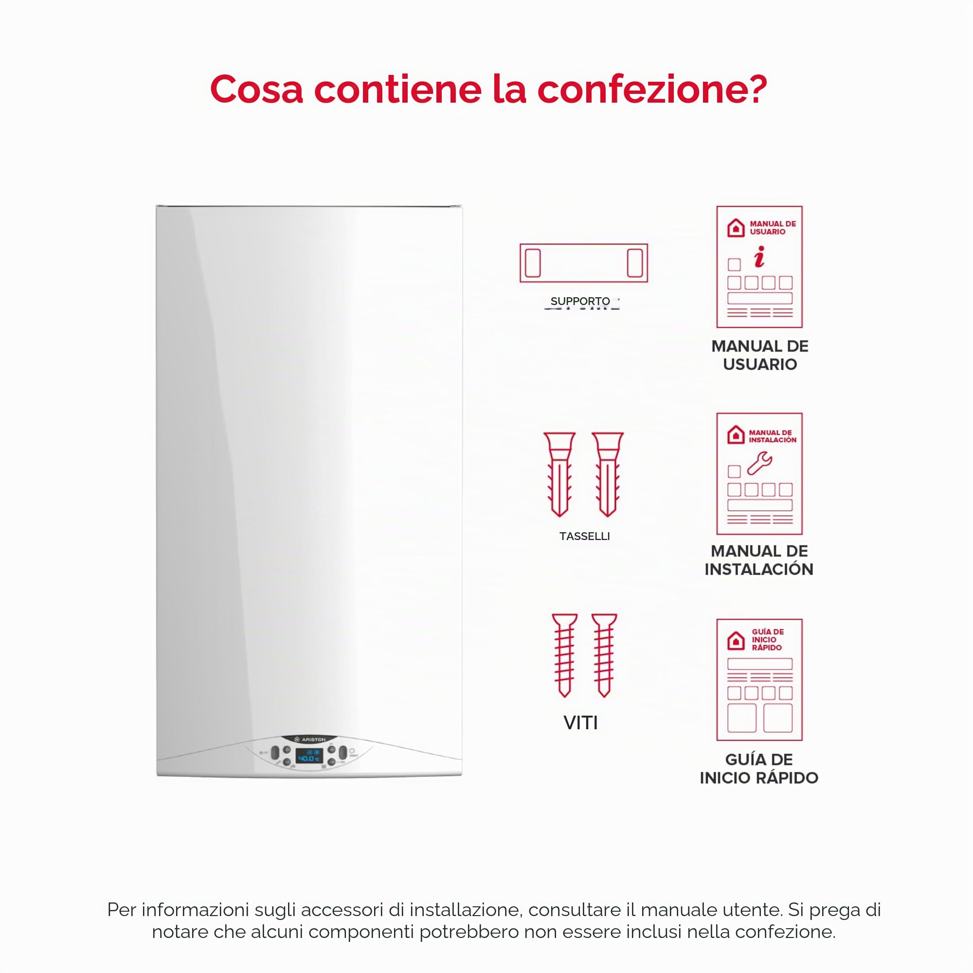 Ariston - Caldaia A Condensazione HS Premiun Compatta 24 Kw
