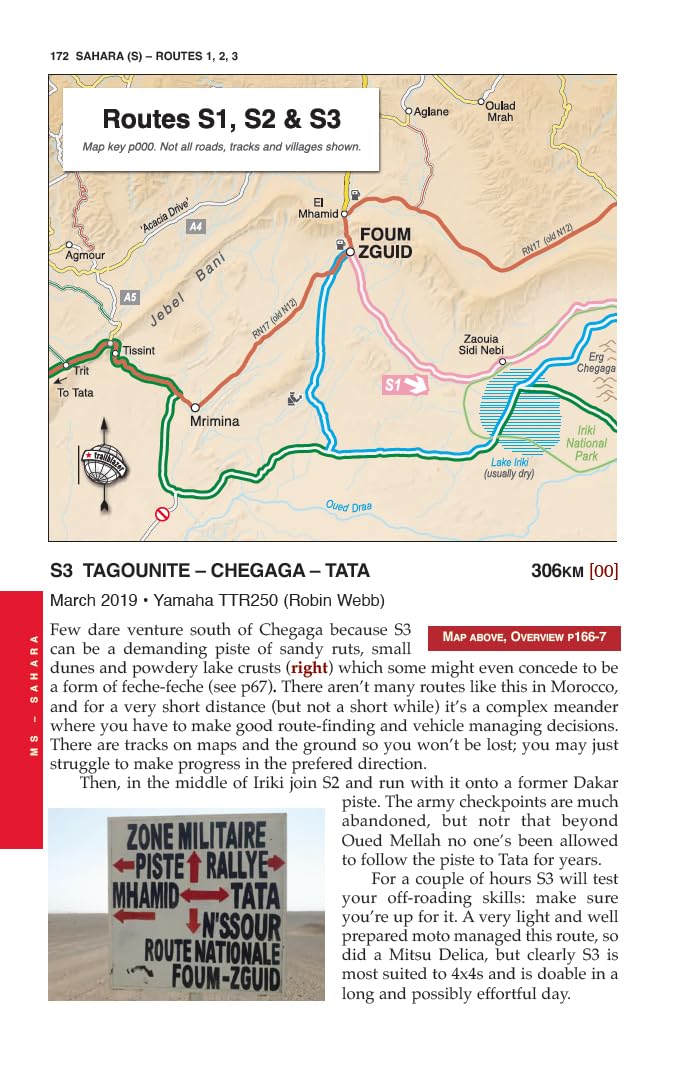 Morocco: Overland route guide 4wd, motorcyclist & cyclist (Trailblazer Guides)