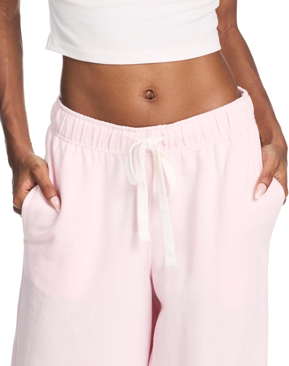 U.S. Polo Assn. Womens Sweatpants with Pockets, French Terry Womens Joggers Wide-Leg Sweats - Image 4