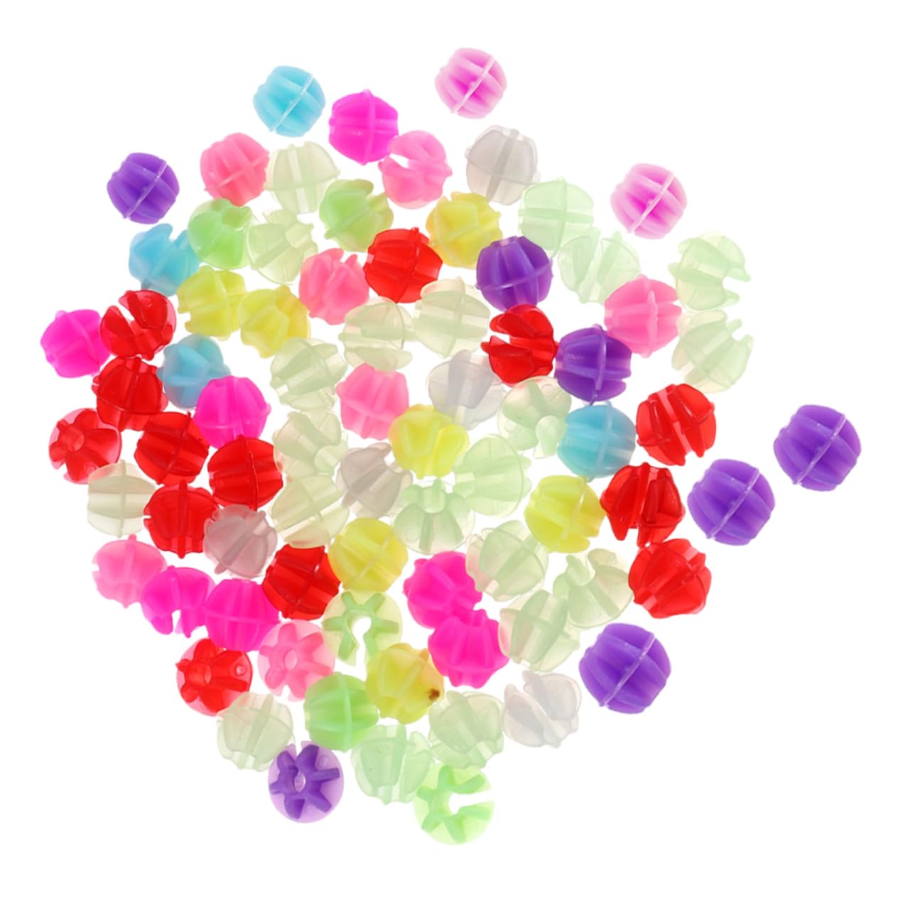 SUPVOX 180Pcs Luminous Bike Wheel Beads Plastic Clip Decorations for Enhanced Easy Install Cycling Supplies for All Bike Types