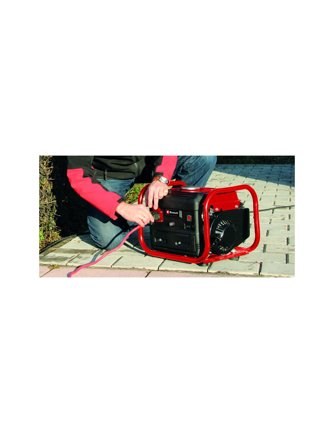 Einhell 4152535 Agregat Prądotwórczy, 680 W, 230 V, Czerwony/Czarny