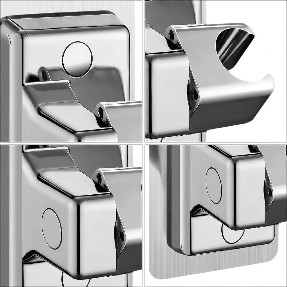 para soporte para ducha Ajustable Sin Taladro para acero para(silvery)