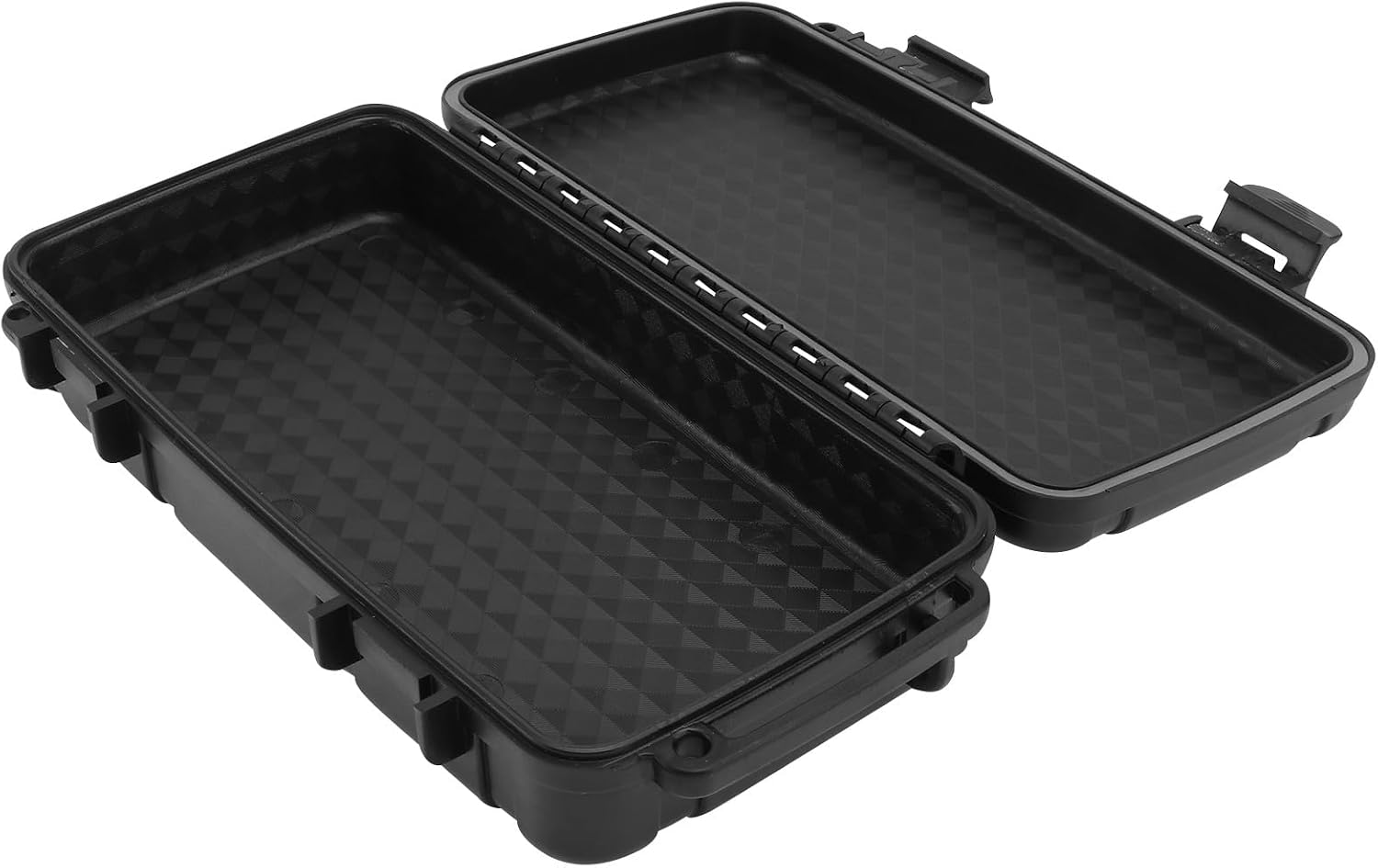 Holibanna Portable Tool Box Waterproof Plastic Tool Storage Case Black Compact Household Toolbox Organizer and Accessories