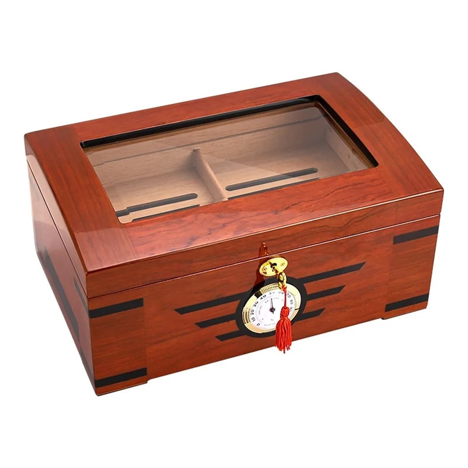Humidificateur en bois de cèdre et cave à cigares de luxe pour homme