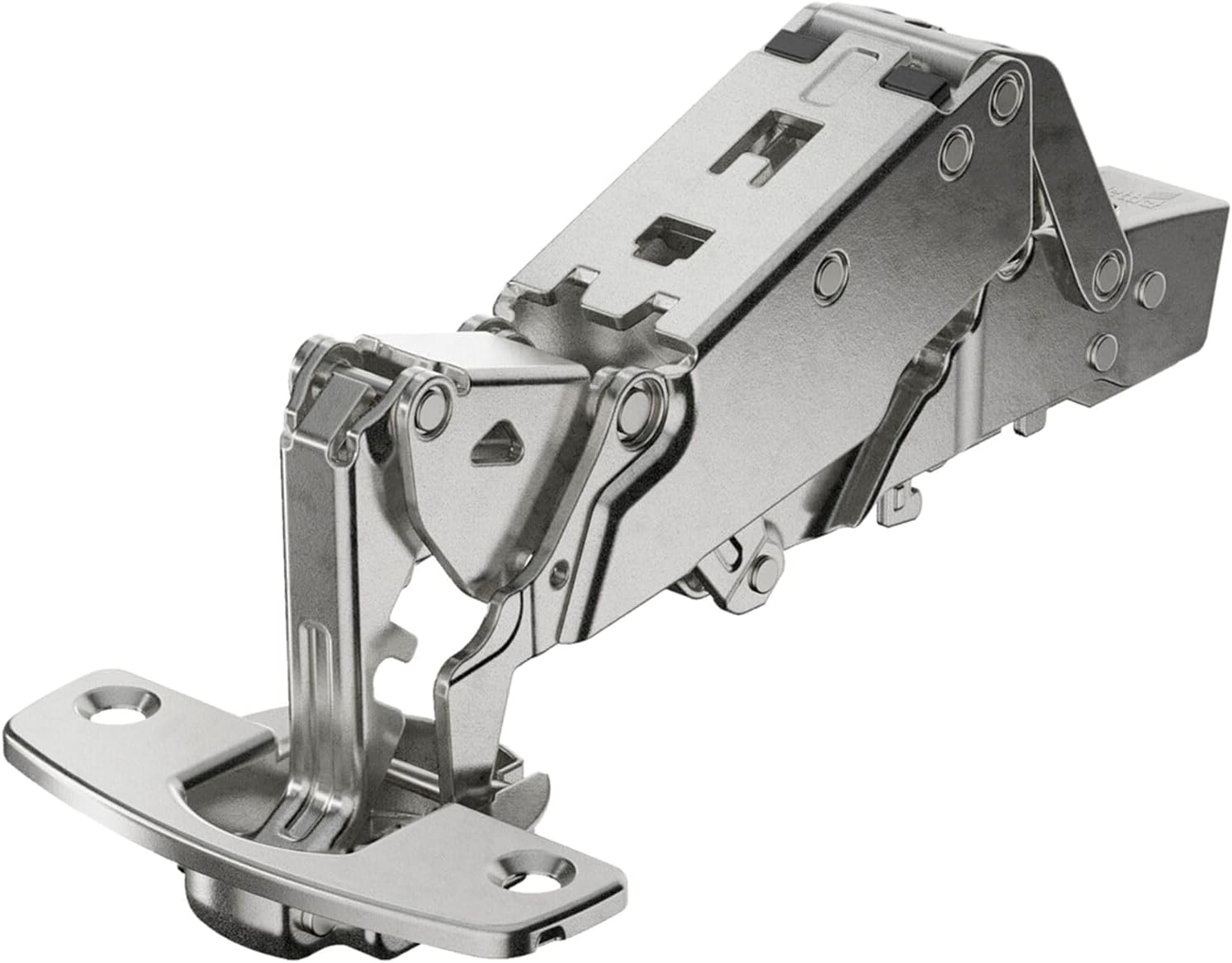 6802200029 I-Sensys 8657i Quick Mount Hidden Hinge with Integrated Silent System, Opening Angle 165, Nickel Plated Steel