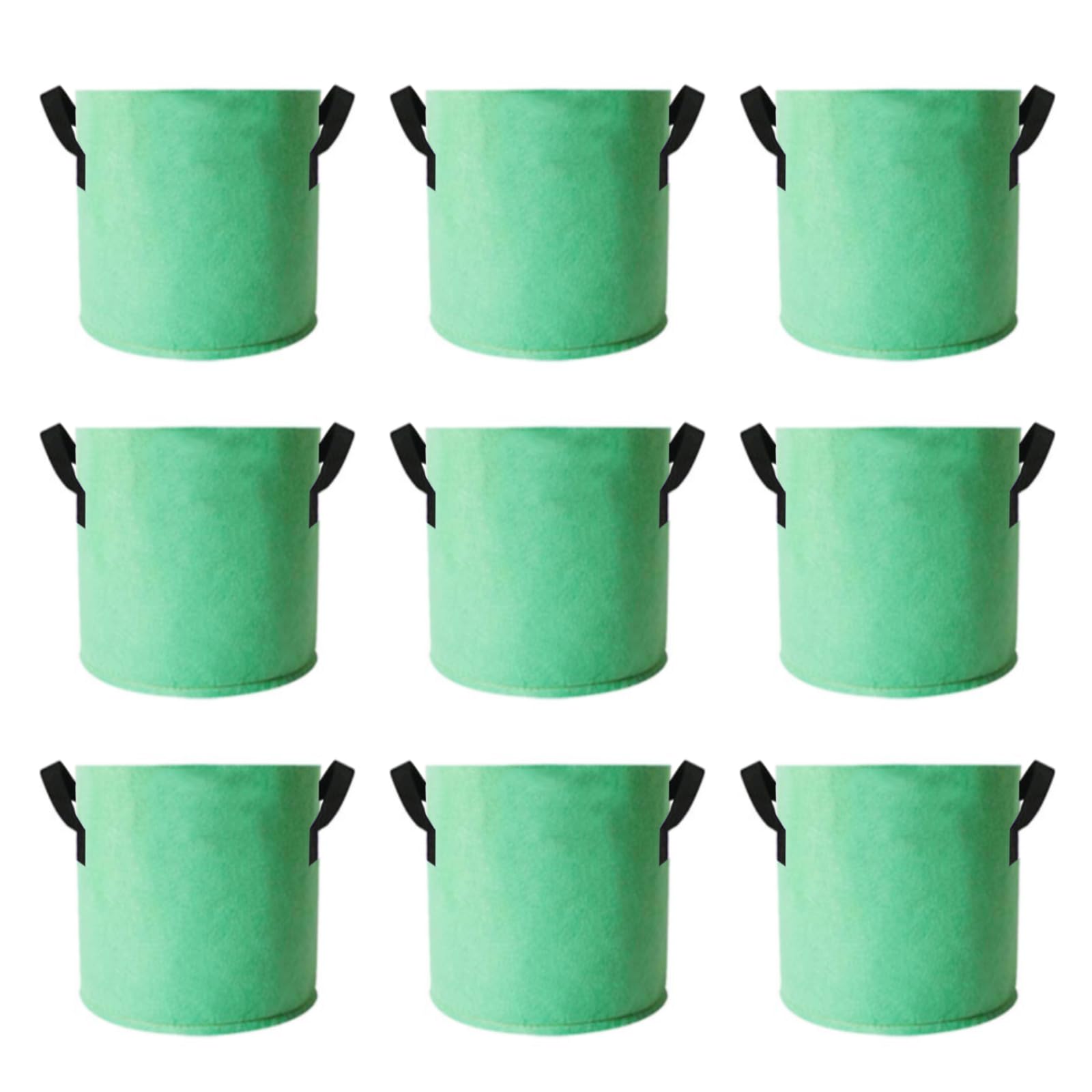 Lot de 10 sacs de culture en tissu de 20 litres, sac de culture pour aération des racines, conteneurs de jardin pour intérieur et extérieur, légumes, fleurs, plantes, fruits (TE)