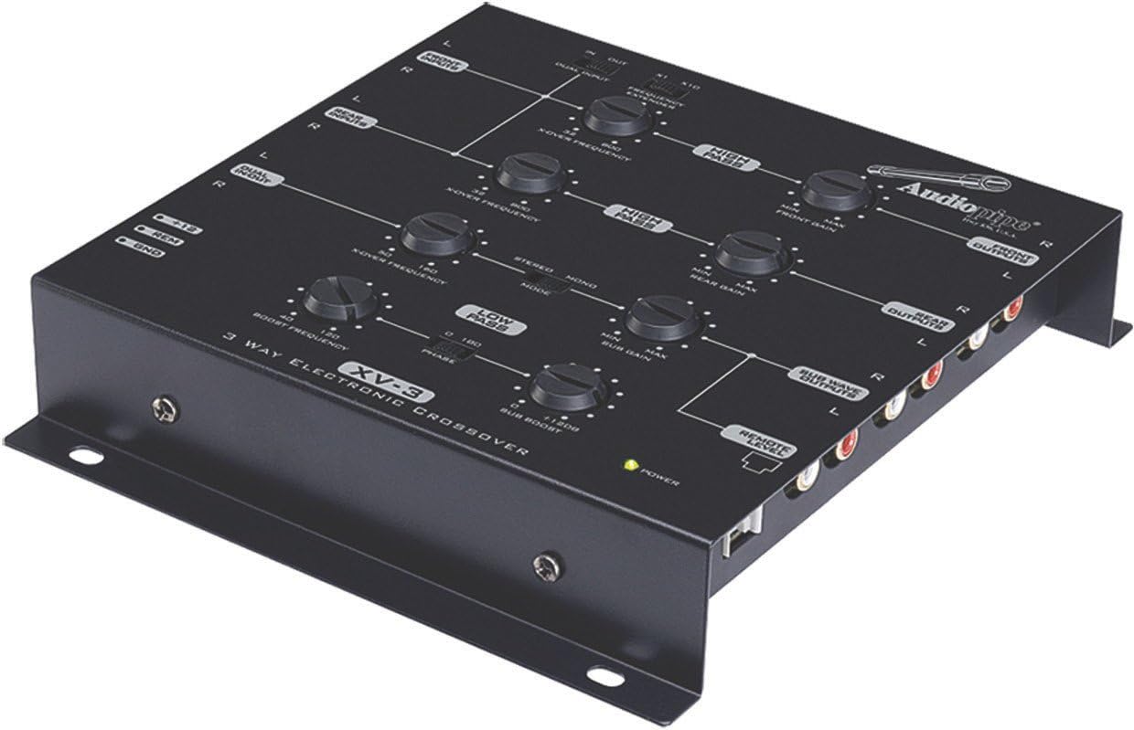 Nuevo AUDIOPIPE XV-3 Crossover electrónico de 3 vías con controlador de línea + perilla de bajo XV3 Nuevo AUDIOPIPE XV-3 Crossover electrónico de 3 vías con controlador de línea + perilla de bajo XV3
