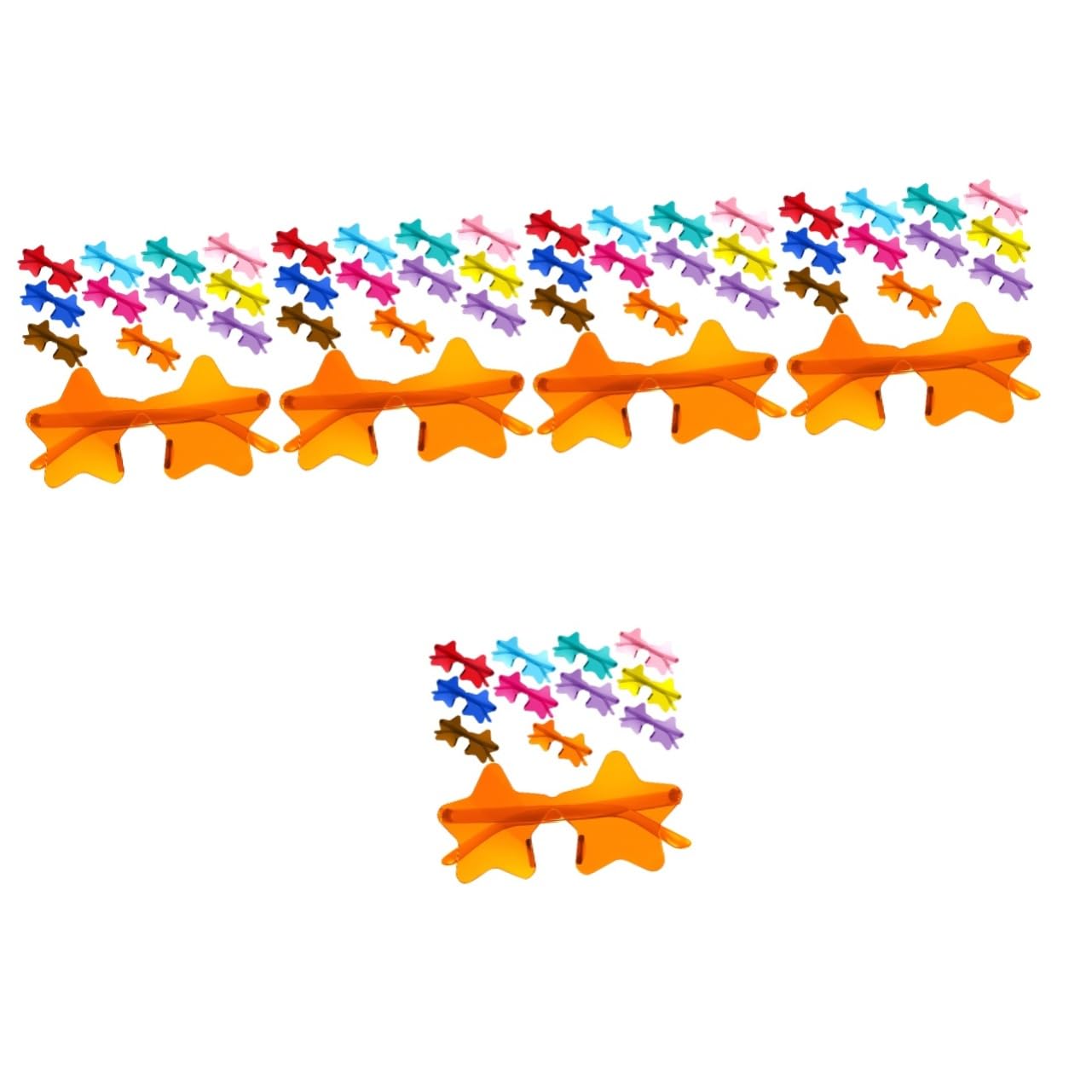 BESTYASH 60 Sztuk Pentagram Okulary Przeciwsłoneczne Festiwal Okulary Gwiazda Okulary Przeciwsłoneczne Prop Stylowe Party Okulary Gwiazda