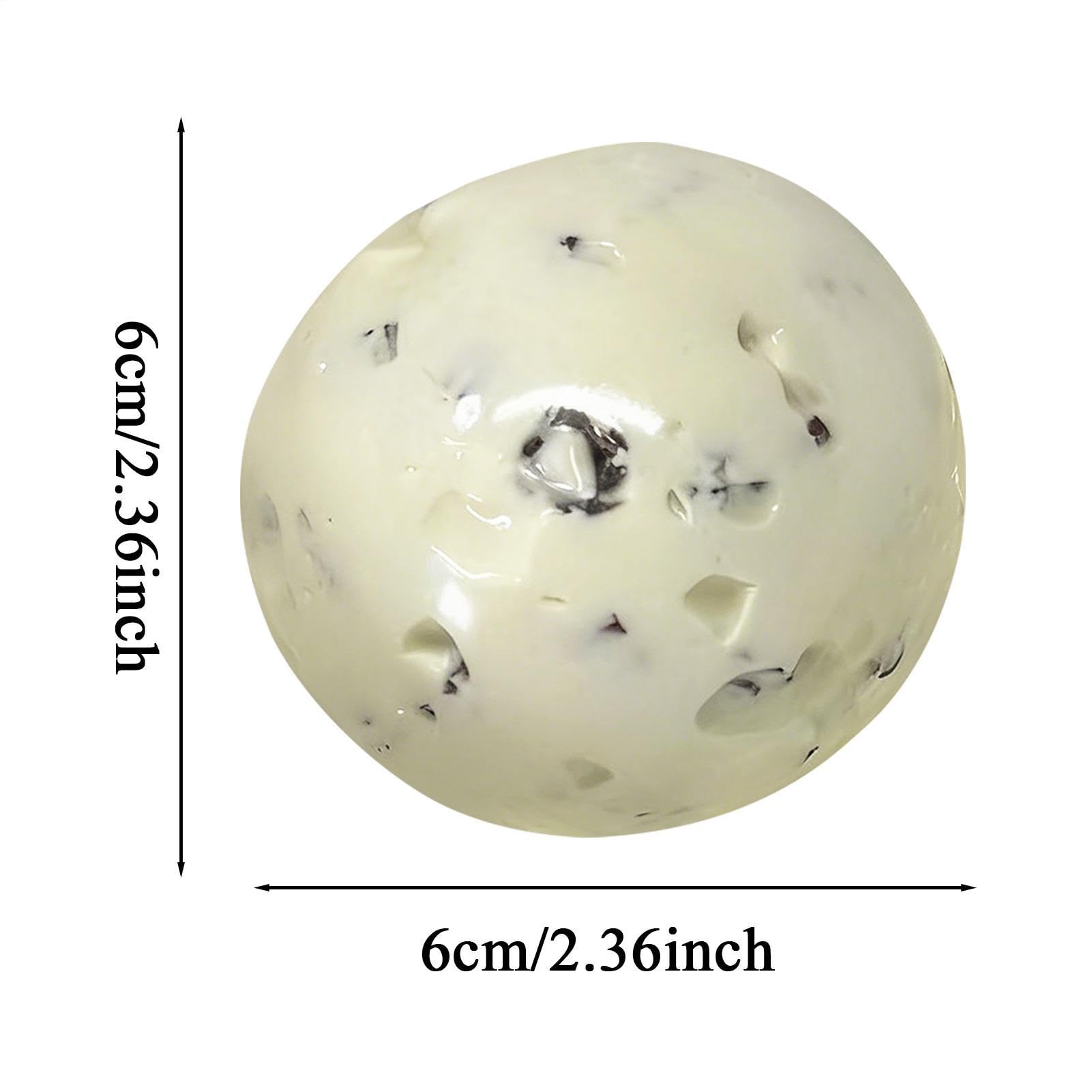 Elastyczna piłka, miękka zabawka relaksacyjna, 6 cm sfera sensoryczna z elastyczną teksturą, ergonomiczny silikonowy fidget, łagodzenie lęku z gładką, zabawka biurowa w