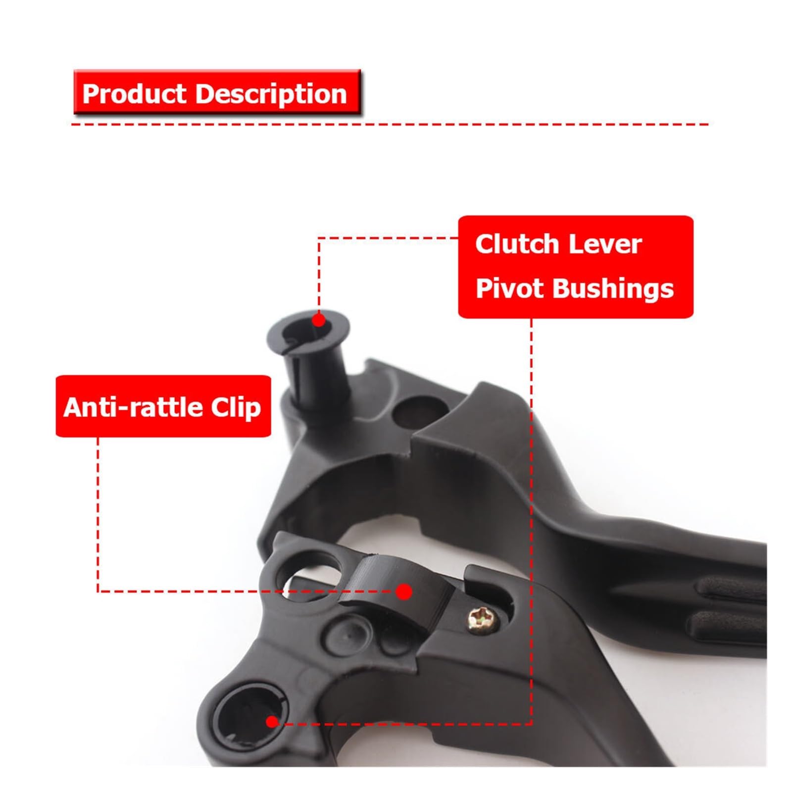 Leviers d'embrayage De Frein À Fente Noirs pour Moto pour Har&Ley Sportster XL 883 1200 Softail FXDB Street FXDWG Dyna Glide Universel poignée Levier Frein Tambour d'embrayage Moto