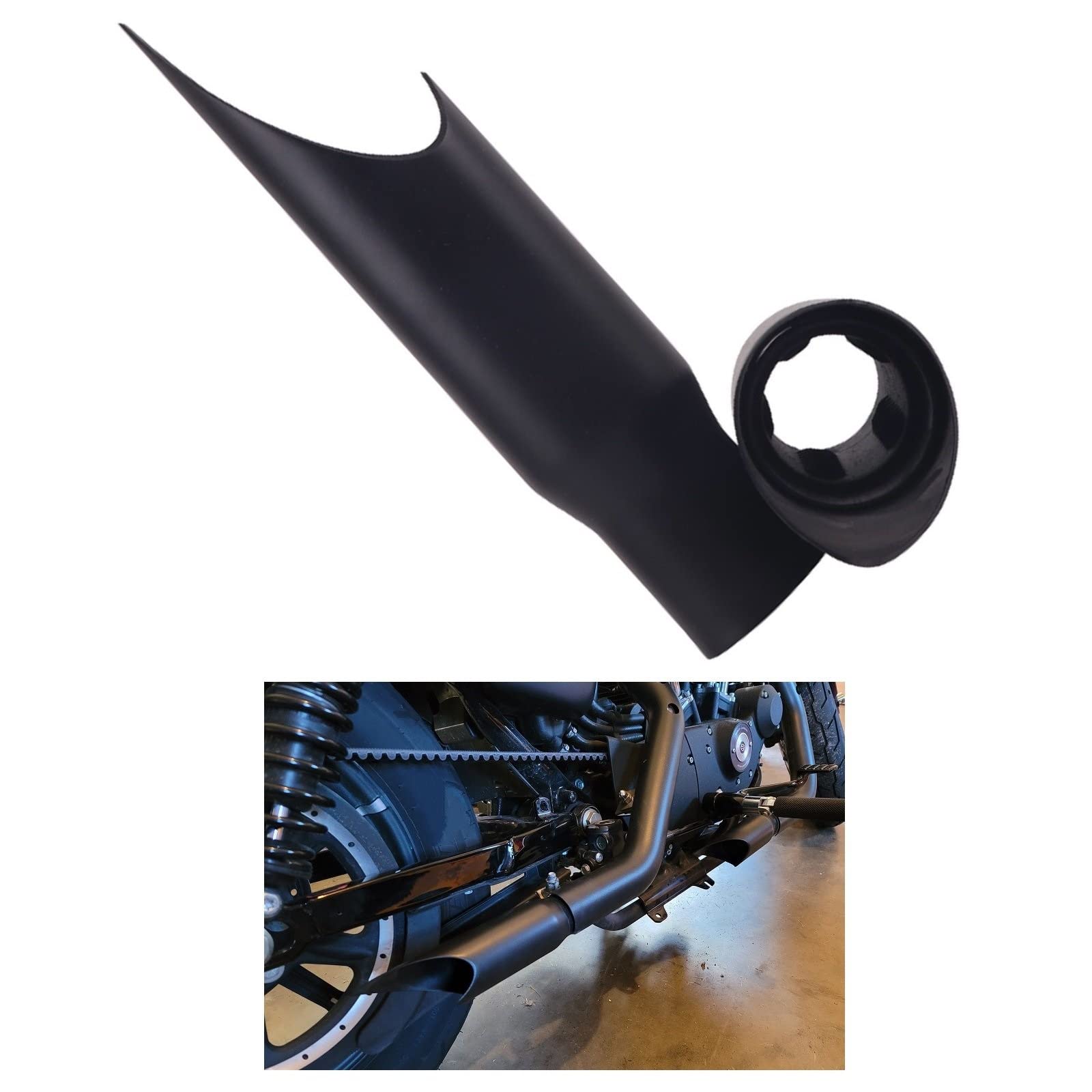 Tubo Di Scarico Slip-on In Acciaio Inox Per Harley Davidson 883 XL 48 1200 2004-2023, Sistema Completo Con Adattatore