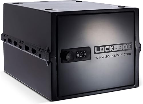 Lockabox - Caja con cerradura para alimentos, medicina y electrónica, caja de utilidad con cerradura combinada, caja confiable con cerradura para