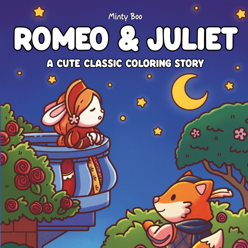 Romeo and Juliet: A most excellent and lamentable cute classic coloring story