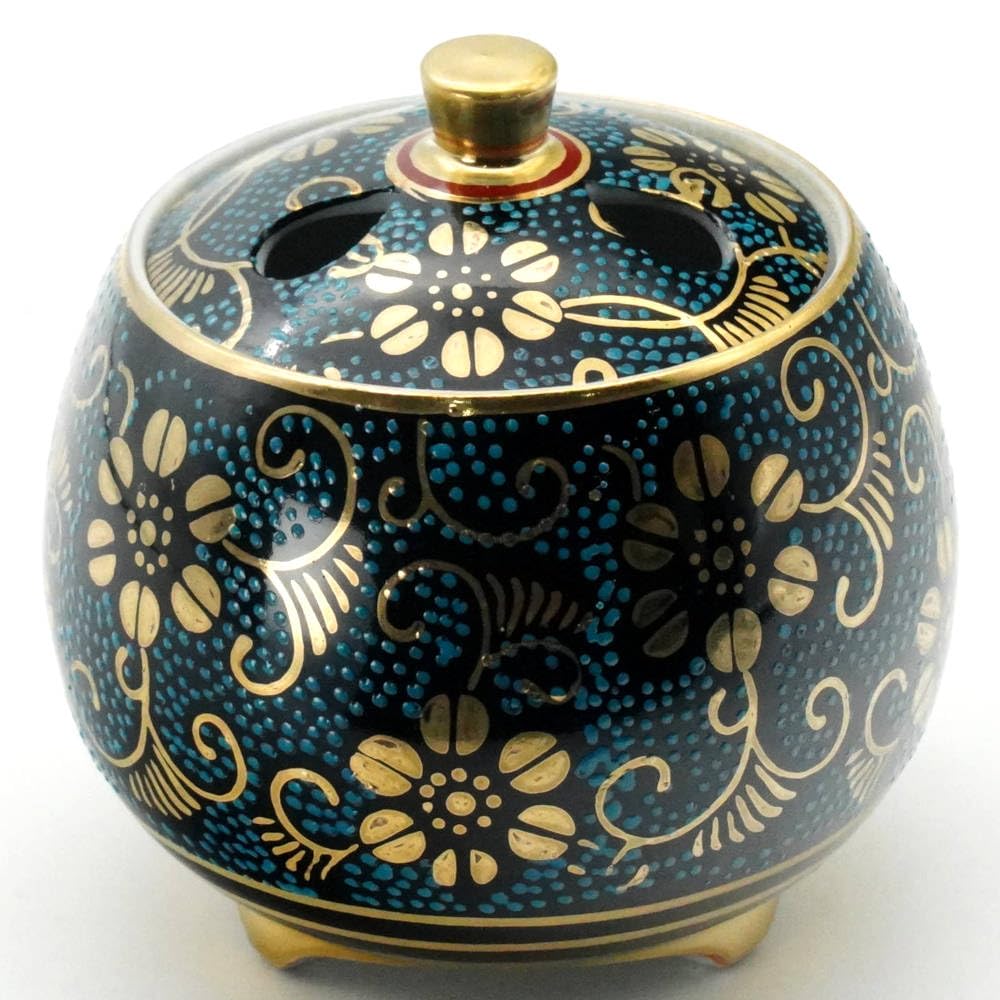 Amazon.co.jp: 九谷焼 豆香炉 青粒A 10012103 JAPAN KUTANI : ホーム