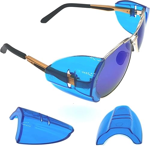 Miniatura 2 de 5 pares de protectores laterales para lentes de seguridad, protectores laterales deslizantes, se adaptan a marcos de anteojos medianos a grandes (4