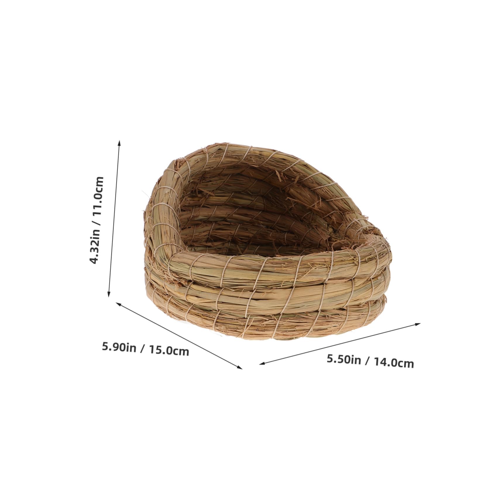 HANABASS 2 Piezas Nido para Gallinas Ponedoras de Paja Natural