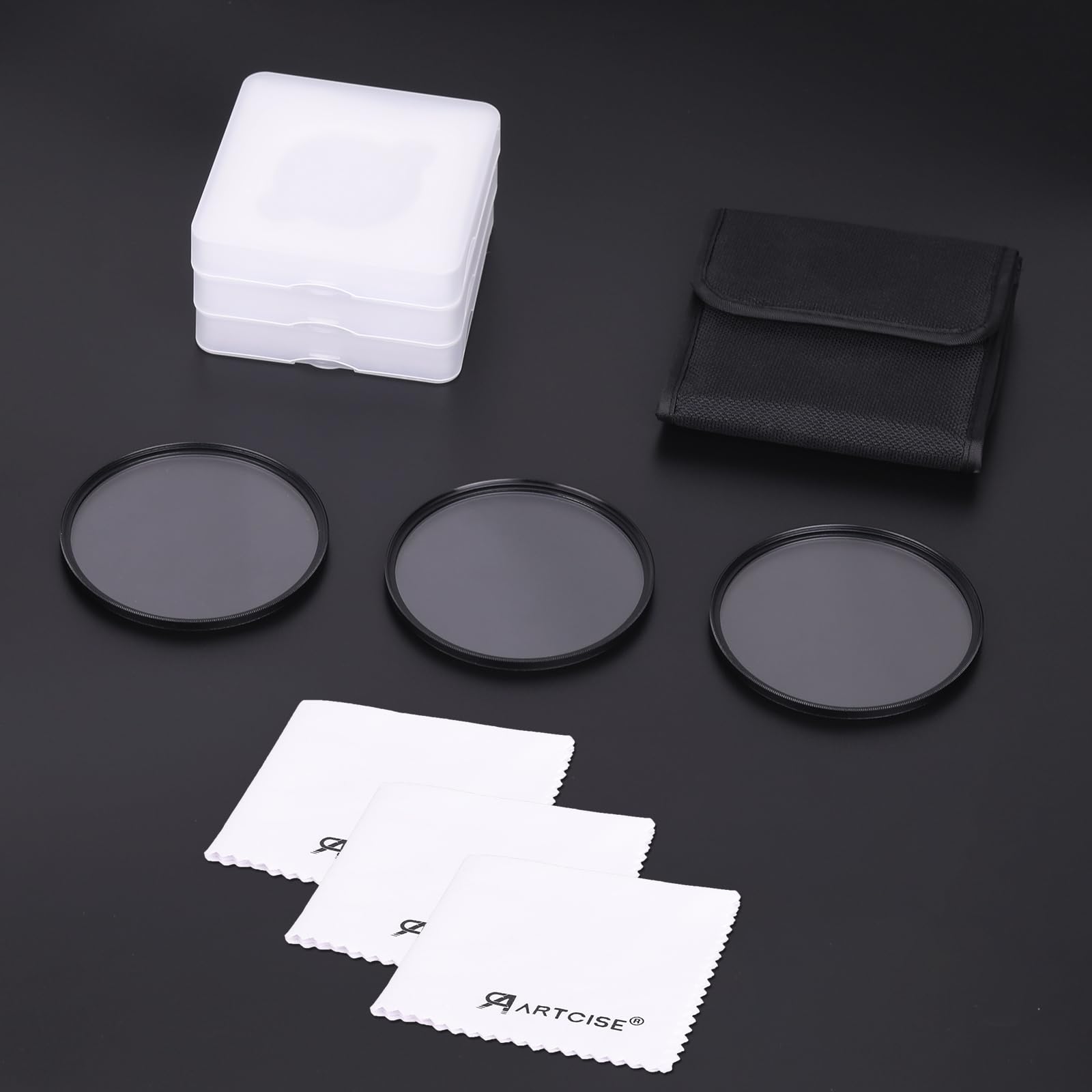 ARTCISE Kit filtro stella 72 mm, 4 punti 6 punti 8 punti croce stella effetti speciali filtri lenti in vetro ottico