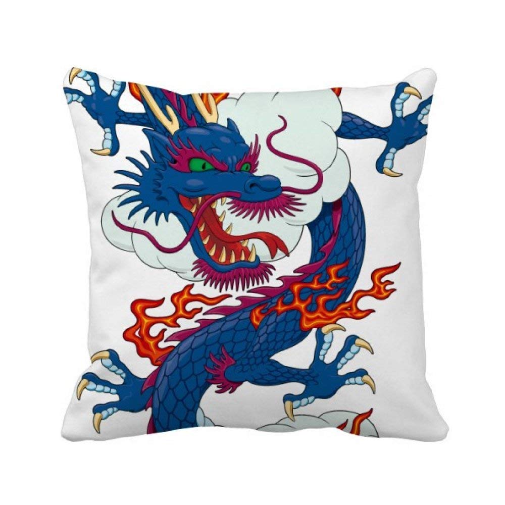 Taie d'oreiller dragon chinois pour revitaliser un canapé fatigué avec élégance